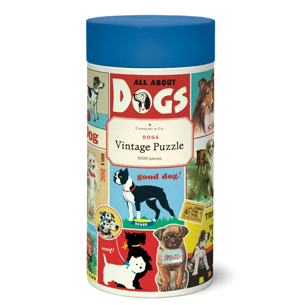 Cavallini, Puzzle, Gifts, 1000 Piece, Jigsaw, Dogs, 468261